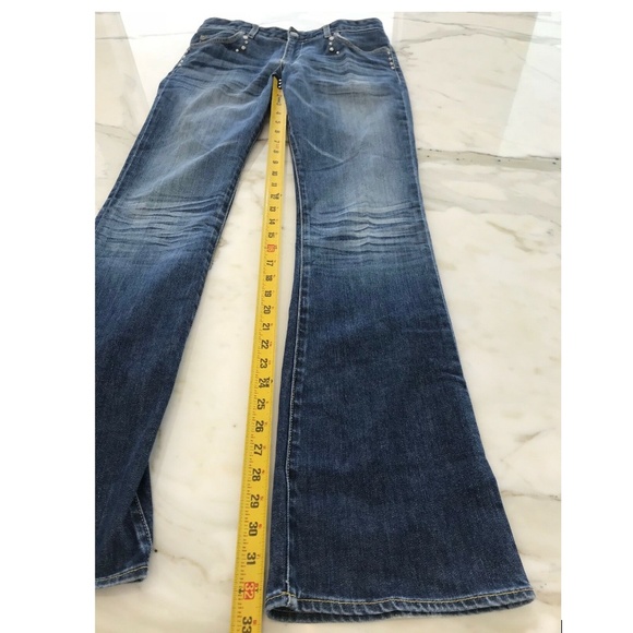 PAPER DENIM CLOTH BOOTCUT STUDDED JEANS SIZEZ 27 - Picture 11 of 12